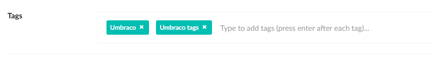 Umbraco tags